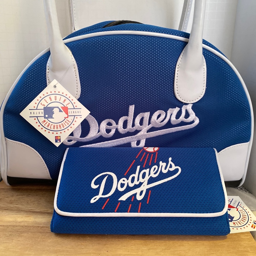 Official Dodgers Purse with Matching Wallet NWT Licensed